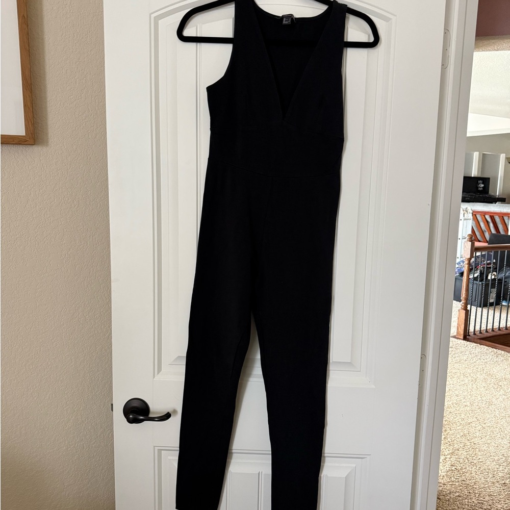 Forever 21 Cotton Black Jumpsuit